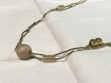 골드 도금 비즈 체인 목걸이