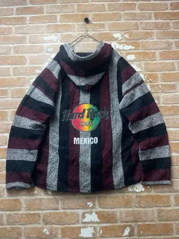 90s 하드 록 카페 멕시칸 후드티 HardRockCafe 크림슨