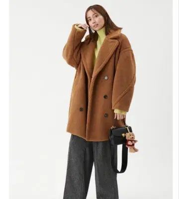 Mila Owen 오버 사이즈 보아 코트 카멜