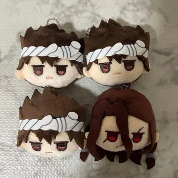 Dr.STONE 봉제 인형 키링 4개 세트 크롬 사자왕 사