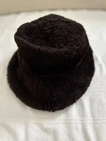 [ 영국 고급 백화점 ] 해롯 Harrods 빈티지 퍼 햇 브라운