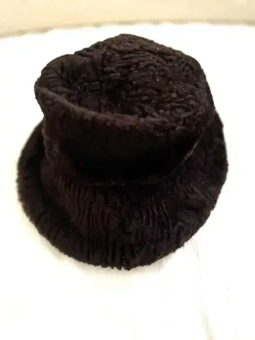 [ 영국 고급 백화점 ] 해롯 Harrods 빈티지 퍼 햇 브라운