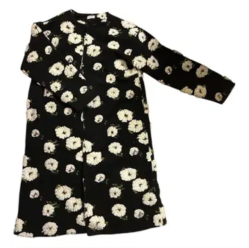 merry jenny fluffy 꽃무늬 롱 코트 F 사이즈