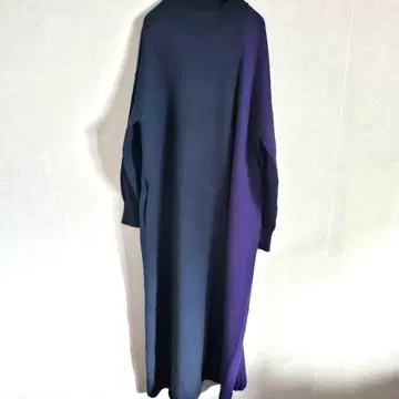야마다야 RADIATE 네이비.퍼플 긴팔 니트 원피스