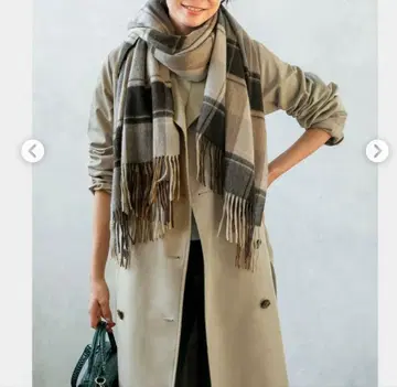 [ STYLE DELI ] 체크 무늬 캐시미어 스톨