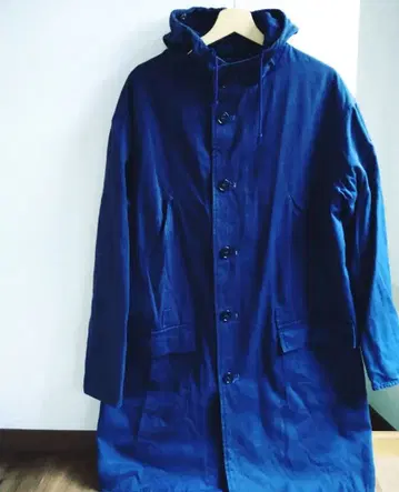 70년대 독일제 유로 모즈 코트 빈티지 네이비 페이드