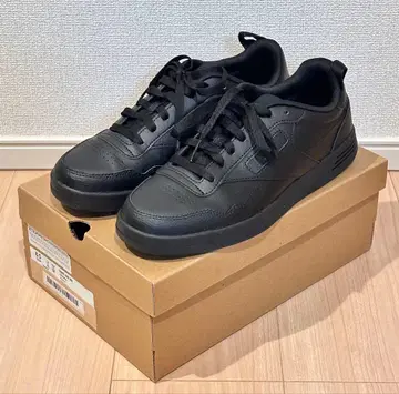 미사용 무인양품 x 리복 블랙 코트 스니커즈 26.5cm