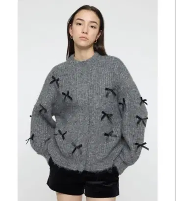 moussy RIBBON FANCY 가디건