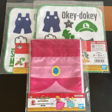 제일복권 슈퍼 마리오 타월 손수건 복조리 세트