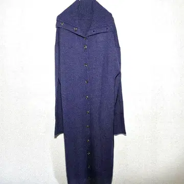 BARNYARDSTORM 롱 가디건 니트 원피스 짙은 보라색