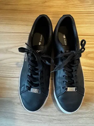 LACOSTE 블랙 스니커즈 5 UK / 38 EUR