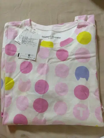 택 포함 새상품 츠모리치사토 sleep 룸웨어 상의 고양이 무늬