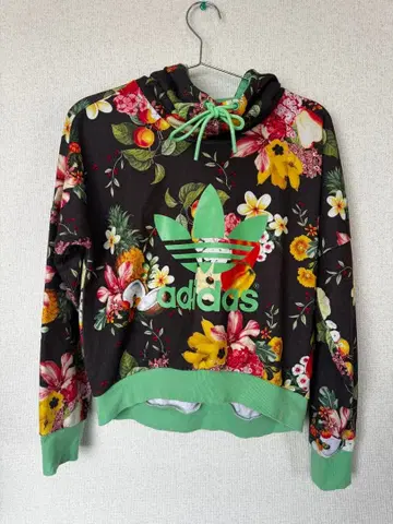 아디다스 팜 컴퍼니 콜라보 꽃무늬 후드티 트레이닝복 M