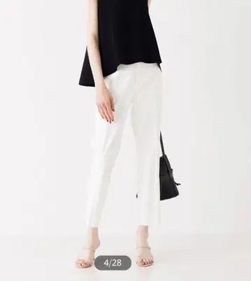 [택 포함 미사용 새상품] DESIGN WORKS 팬츠 화이트