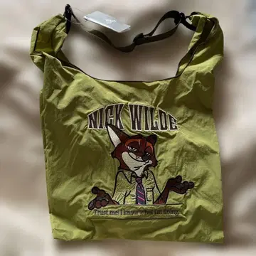 주토피아 닉 와일드 토트백 디즈니 스토어 미사용