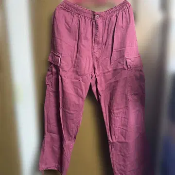 엑스라지 빨간색 카고 팬츠 XL