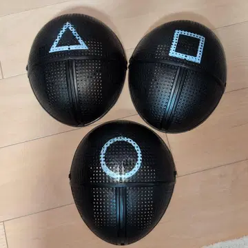 오징어 게임 마스크 3종 세트 캐릭터 굿즈 삼각형 사각형 원형 감시원