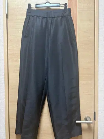 Ships 블랙 와이드 팬츠 36