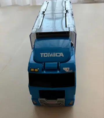 토미카 정리 콘보이 토미카 파란색 트럭 투명 짐칸 포함 수납