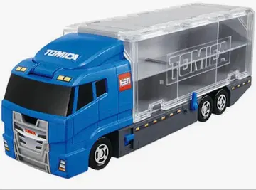 토미카 정리 콘보이 토미카 파란색 트럭 투명 짐칸 포함 수납