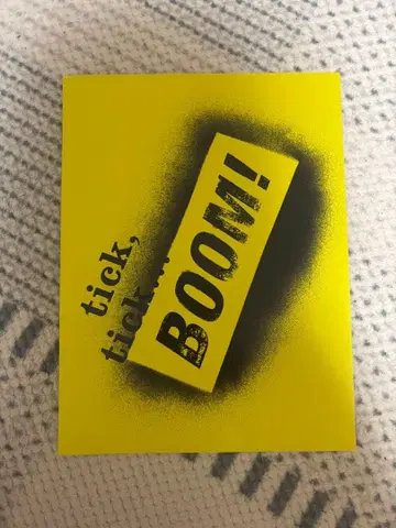 [야부 코타] tick,tick - BOOM! 팜플렛