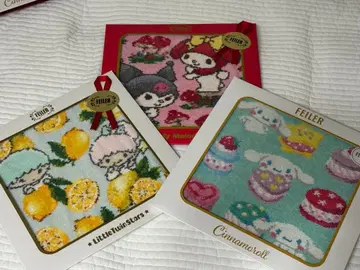 페일러 FEILER 산리오 3종 세트 키키라라 마이멜로디 시나모롤