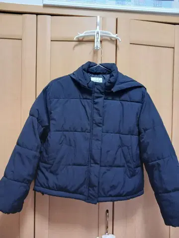 허니즈 파이버 다운 블루종 블랙 M 사이즈