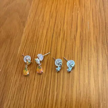 오팔 드롭형 & 별 모양 귀걸이 세트