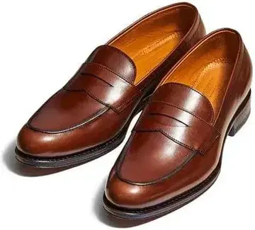 잘란 스리와야 브라운 가죽 로퍼