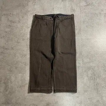 40s Jankey 파머스 코튼 피케 브라운 자수 택 W35