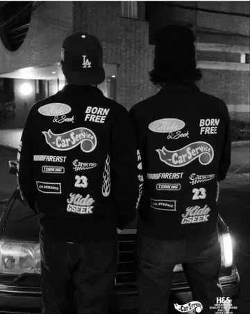 HIDEANDSEEK x CarService 하프 집 스웨트