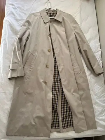 아쿠아 스큐텀 남성용 트렌치코트 스텐카라 코트