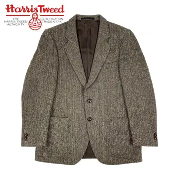 01M637 80s Harris Tweed 빈티지 트위드 자켓
