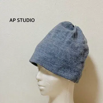 AP STUDIO 소프트 비니 니트 모자 그레이