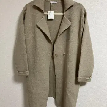 BAYFLOW 베이지 니트 코트