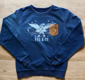 [ 미사용 새상품 ] 인디고 RGS & CO. 다크 블루 맨투맨 ( M)