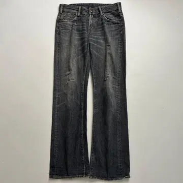 빅존 블랙 플레어 데님 W32 부츠컷 블랙