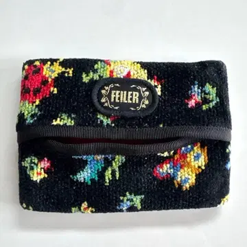 FEILER 페일러 하이디 티슈 파우치 블랙 타월 원단