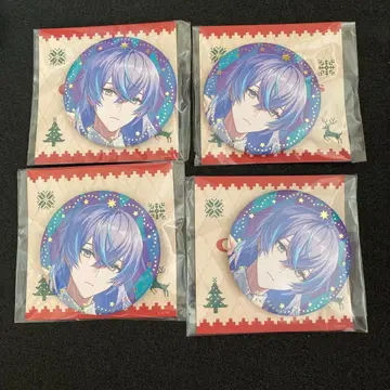 니지산지 호시미치 쇼 금박 캔뱃지 Christmas waer