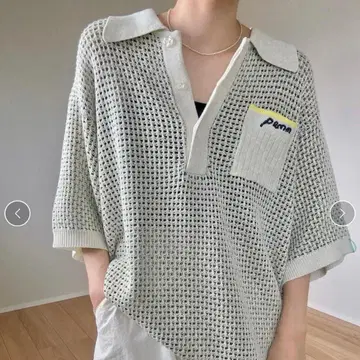 뒷모습의 관대한 인테리어 메쉬 폴로 (SIZE:3)