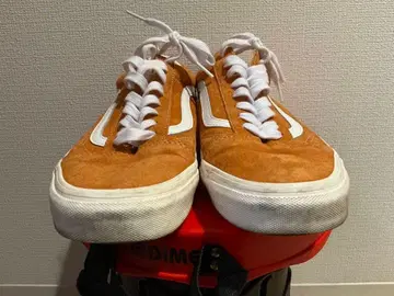 Vans 오렌지 스웨이드 스니커즈