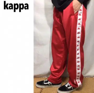 레어 컬러 kappa 트랙 팬츠 저지 사이드 라인 스트릿