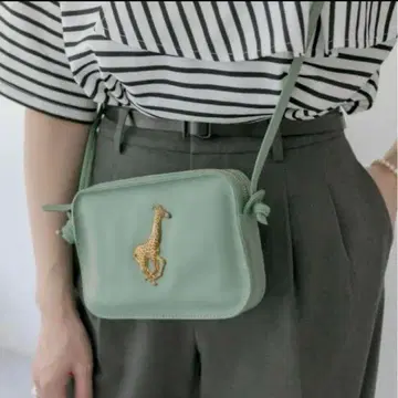 그린 이아파피요네 기린 브루클린참 소가죽 미니 숄더백