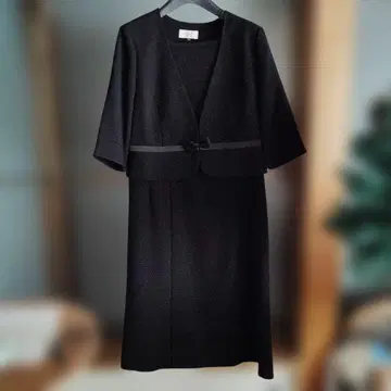 블랙 원피스 수트 (자켓 포함)