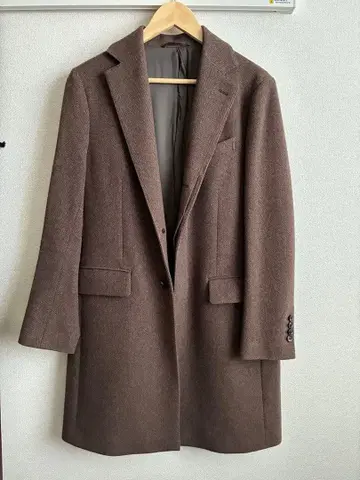 브라운 체스터 코트 Begin SUIT COMPANY 콜라보