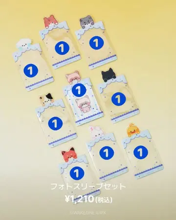 ZB1 제로니 팝업 POPUP 사진 슬리브 전 캐릭터 9장 세트