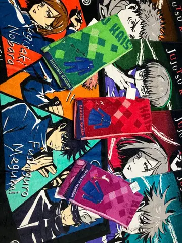 주술회전 페이스 타월 8장 세트