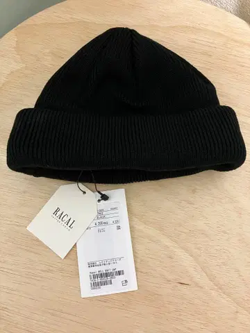 RACAL 블랙 니트 모자 프리 사이즈
