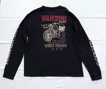 VANSON x FELIX THE CAT 론 T 자수 긴팔 사이즈 XXL