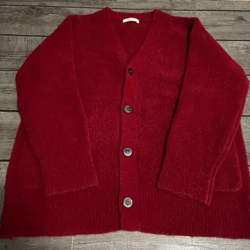 yuw 빨간색 가디건
